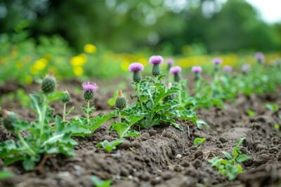 Stratégies efficaces pour lutter contre les chardons envahissants dans votre jardin
