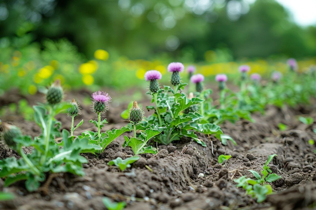 Stratégies efficaces pour lutter contre les chardons envahissants dans votre jardin