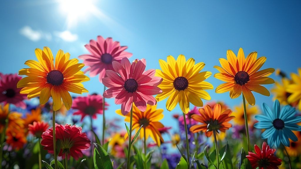 Un festival de couleurs du début de l'été à l'automne